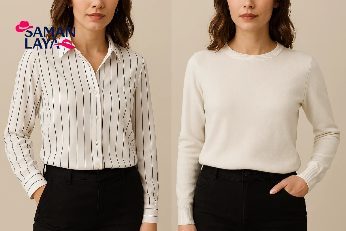 شومیز چیست و چه فرقی با تونیک و بلوز دارد؟ تفاوت شومیز با بلوز