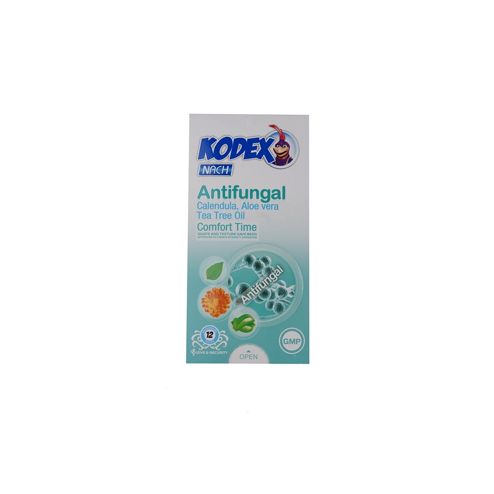 کاندوم آنتی فانگال ضد قارچ کدکس (2) کاندوم آنتی فانگال ضد قارچ ناچ کدکس Nach Kodex مدل Ultra safe - بسته 12 عددی - Image 1