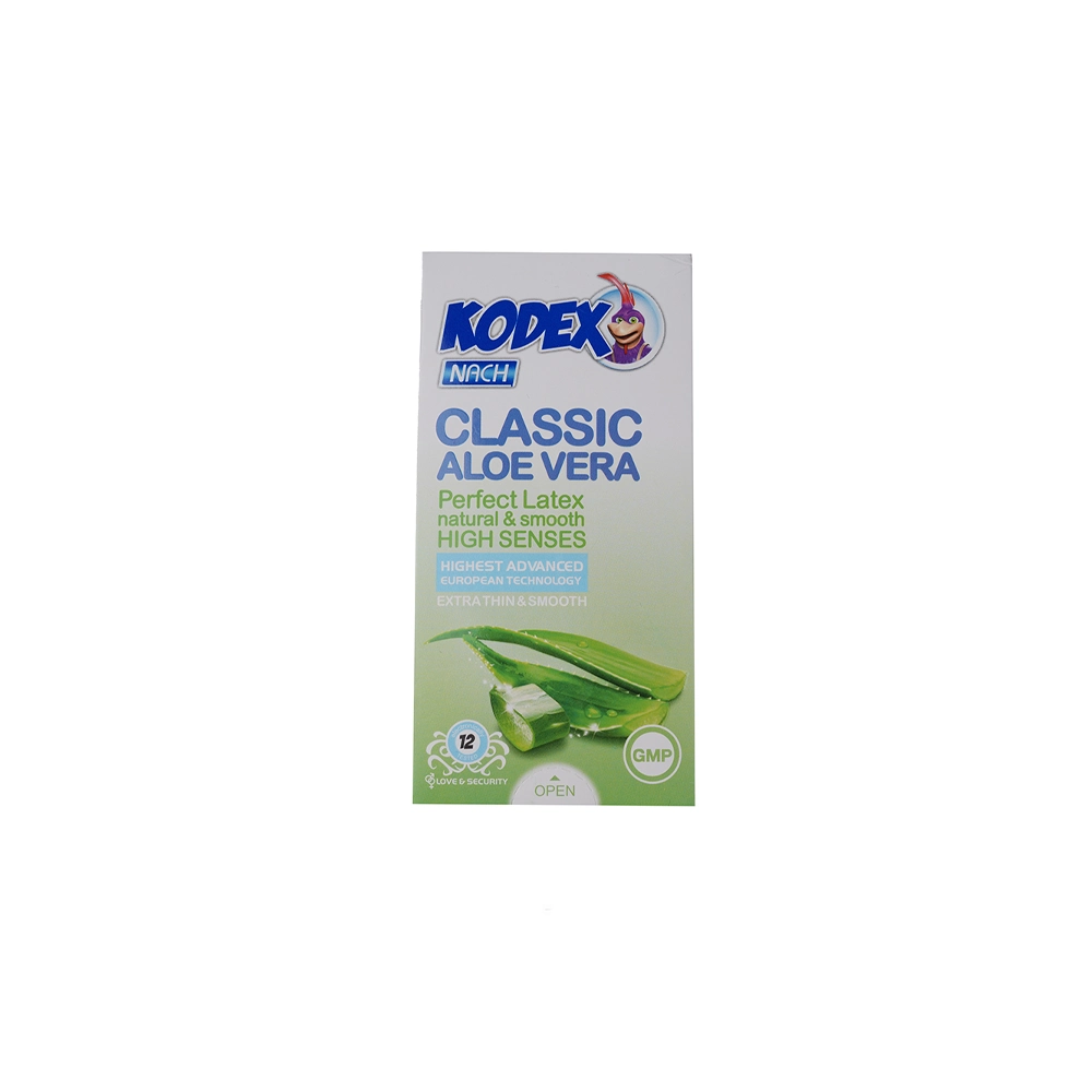 کاندوم کلاسیک آلوِئه ورا کاندوم نازک ناچ کدکس Nach Kodex مدل Classic Aloevera - بسته 12 عددی - Image 1