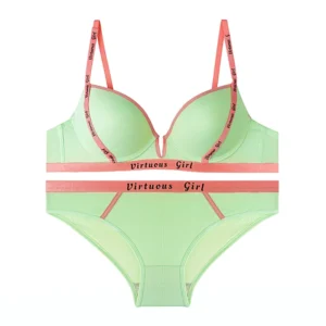ست شورت و سوتین اسفنجی فنردار کش اسپرت VIRTUOUS GIRL - سبز